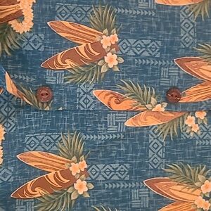 BLUE HAWAII Button-down Men's Shirt.  XL